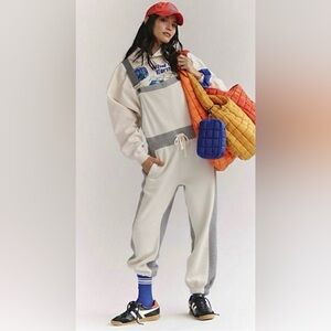 NWT FP Movement Making It Overalls ~Heather Grey Combo~